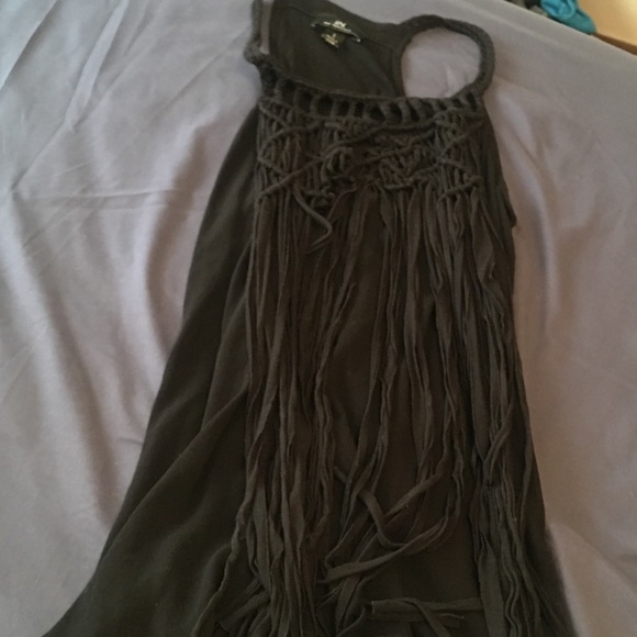 Dillard’s Top with Neckline Fringe - Picture 1 of 3